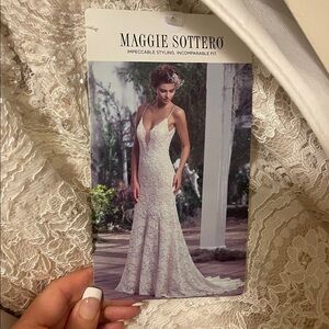 Elegant Lace V-Neck wedding dress